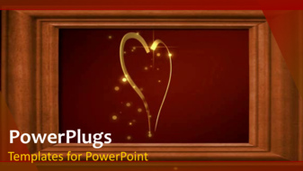 PowerPoint Template - Abstract heart Background